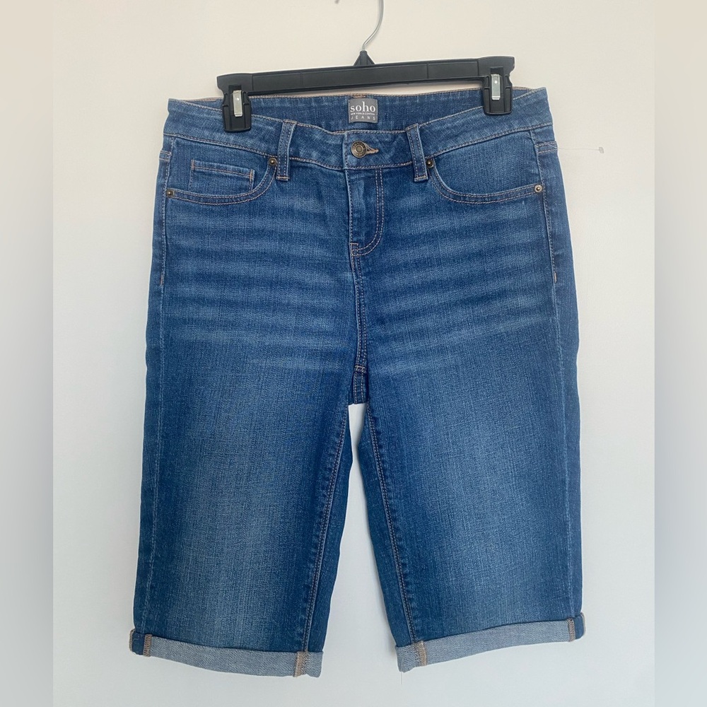 New York & Company Soho Jeans Capri Size 6, Women, Blue